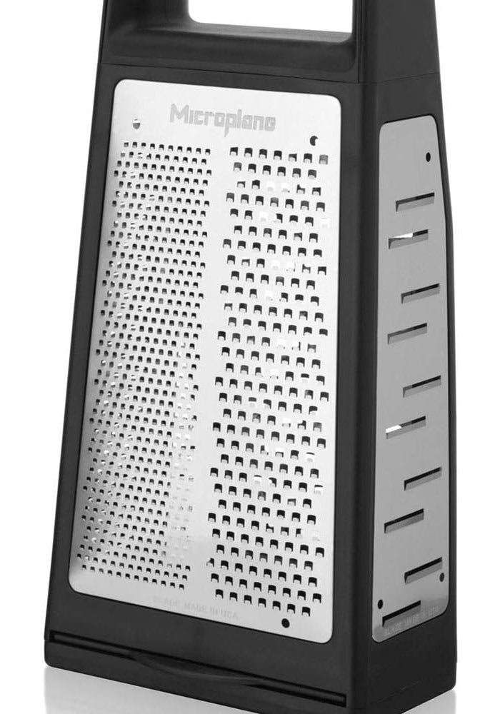 Microplane Elite Five Blade Box Grater with Measuring Cup - Image 2